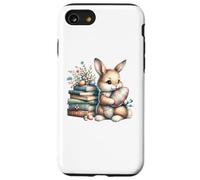 Custodia per iPhone SE (2020) / 7/8 Bookish Easter Bunny Reading Book Every Bunny Loves to Read