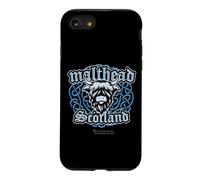Custodia per iPhone SE (2020) / 7/8 Bovina con bicchiere da whisky, motivo celtico della Scozia