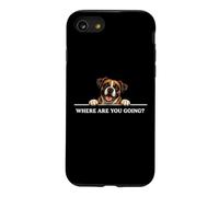 Custodia per iPhone SE (2020) / 7/8 Boxer, dove vai, felice, amichevole, positivo, cane