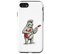 Custodia per iPhone SE (2020) / 7/8 Bradipo che suona la chitarra Rock & Roll Bradipi Rocker
