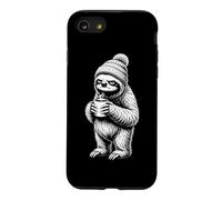 Custodia per iPhone SE (2020) / 7/8 Bradipo Grumpy Bere Caffè Divertente Bradipo Amante Caffè