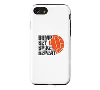 Custodia per iPhone SE (2020) / 7/8 Bump Set Spike Repeat Divertente Pallavolo Giocatore Coach