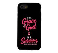 Custodia per iPhone SE (2020) / 7/8 By The Grace God I'm A Survivor Breast Cancer Awareness