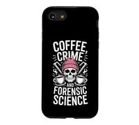 Custodia per iPhone SE (2020) / 7/8 Caffè Crimine e Scienza Forense Divertente Detto