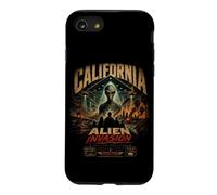Custodia per iPhone SE (2020) / 7/8 California Alien Invasion Retro UFO UAP Extraterrestre