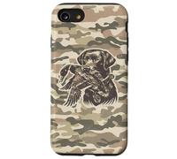 Custodia per iPhone SE (2020) / 7/8 Cane da laboratorio retrò, mimetico, mimetico, da laboratorio, Labrador Southern