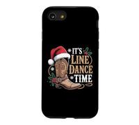 Custodia per iPhone SE (2020) / 7/8 Cappello da Babbo Natale con scritta «Line Dance Time Line», vigilia di Natale