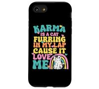 Custodia per iPhone SE (2020) / 7/8 Carino Karma è un gatto furring nel mio giro perché mi ama
