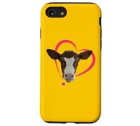 Custodia per iPhone SE (2020) / 7/8 Carino vitello con motivo mucca, amo le mucche. I love Cows.