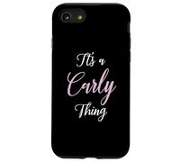 Custodia per iPhone SE (2020) / 7/8 Carly nome personalizzato donne carino rosa ragazza regalo personalizzato