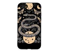 Custodia per iPhone SE (2020) / 7/8 Carta dei Tarocchi Serpente Mistico con Falene e Lune