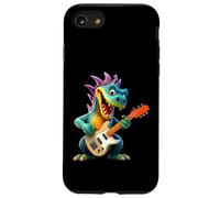 Custodia per iPhone SE (2020) / 7/8 Cartoon Dragon Rock Star Chitarra Elettrica Player Design