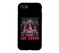 Custodia per iPhone SE (2020) / 7/8 Cat Coven Streghe Fantasmi Zombi Non morti Spettrale Orrore Spaventoso