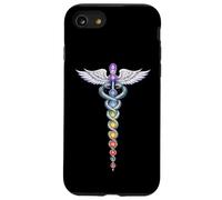 Custodia per iPhone SE (2020) / 7/8 Chakra Energy Caduceus Design - Risveglio della Kundalini
