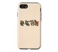 Custodia per iPhone SE (2020) / 7/8 Ciclo vitale della farfalla monarca con fiori della pianta ospite