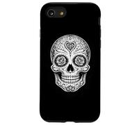 Custodia per iPhone SE (2020) / 7/8 Cinco de mayo giorno dei morti cranio occhi rosa