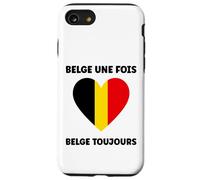 Custodia per iPhone SE (2020) / 7/8 Citation Frites Drapeau Belgique une fois humour Belge