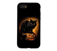 Custodia per iPhone SE (2020) / 7/8 Citazione Ispiratrice con Gatto Nero per Halloween