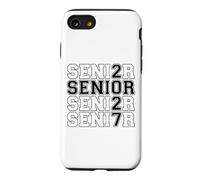 Custodia per iPhone SE (2020) / 7/8 i laurea senior del 2027 Varsity School Spirit Black