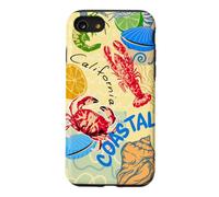 Custodia per iPhone SE (2020) / 7/8 Coastal Lighthouse Sailboat Ocean Sunset Scenic Artwork