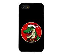 Custodia per iPhone SE (2020) / 7/8 Coccodrillo Natale/Babbo Natale coccodrillo