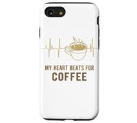 Custodia per iPhone SE (2020) / 7/8 Coffee Heartbeat - Il mio cuore batte per il caffè