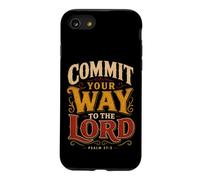 Custodia per iPhone SE (2020) / 7/8 Commit Your Way To The Lord Salmo 37:5 Versetto della Bibbia