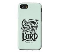 Custodia per iPhone SE (2020) / 7/8 Commit Your Way To The Lord Salmo 37:5 Versetto della Bibbia