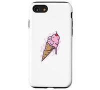 Custodia per iPhone SE (2020) / 7/8 Cono Gelato con Gelato Fruttato e Tavoli