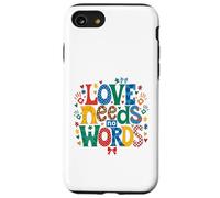 Custodia per iPhone SE (2020) / 7/8 Consapevolezza dell'autismo L'amore non ha bisogno di parole Puzzle