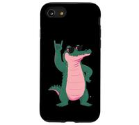 Custodia per iPhone SE (2020) / 7/8 Cool coccodrillo rock on divertente rettile vintage design