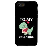 Custodia per iPhone SE (2020) / 7/8 Cool Little Dino con Lover Letter Gift To My Valentine Day
