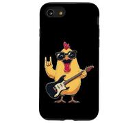 Custodia per iPhone SE (2020) / 7/8 Cool Rock Chicken, divertente disegno a forma di chitarrista