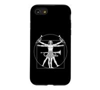 Custodia per iPhone SE (2020) / 7/8 Cornet Marching Band Da Vinci Trombettista Vintage