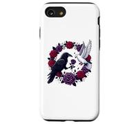 Custodia per iPhone SE (2020) / 7/8 Corvo nero Corvo Rose Colomba Bianche - L'amore degli opposti