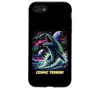 Custodia per iPhone SE (2020) / 7/8 Cosmic Mosasaurus Ocean Monster Space Retro Fantascienza
