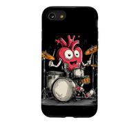 Custodia per iPhone SE (2020) / 7/8 Costume a forma di cuore che dondola e batte per gli amanti della batteria