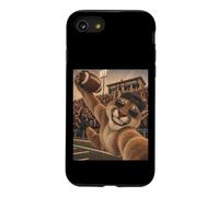 Custodia per iPhone SE (2020) / 7/8 Cougar Ricevitore Selfie Vintage Scuola College Gioco Mascotte