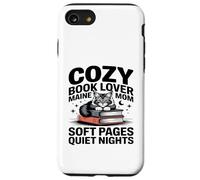Custodia per iPhone SE (2020) / 7/8 Cozy Book Lover Maine Coon Mamma Soft Pages Quiet Nights