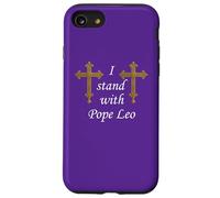 Custodia per iPhone SE (2020) / 7/8 Croce Romana. Io sto con Papa Leone.
