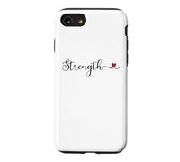 Custodia per iPhone SE (2020) / 7/8 Cuore di forza carino scritto a mano tipografia regalo
