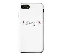 Custodia per iPhone SE (2020) / 7/8 Cuore forte carino scritto a mano tipografia regalo