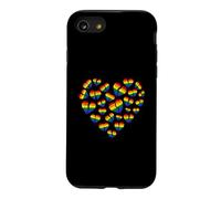 Custodia per iPhone SE (2020) / 7/8 Cuore spezzato LGBT arcobaleno bandiera cuori crepacuore cuore spezzato