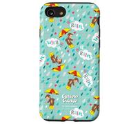 Custodia per iPhone SE (2020) / 7/8 Curious George Hello Rain All Over Print
