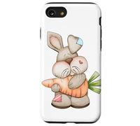 Custodia per iPhone SE (2020) / 7/8 Cute Easter Bunny With Carrot For Women Who Loves Rabbits