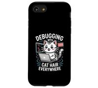 Custodia per iPhone SE (2020) / 7/8 Debug con il programmatore di peli di gatto ovunque