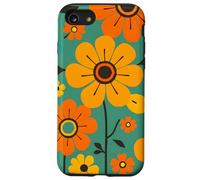 Custodia per iPhone SE (2020) / 7/8 Design grafico retrò floreale da giardino fiorito Mod Daisy