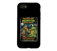 Custodia per iPhone SE (2020) / 7/8 Design Horror Retro Zombie Monster Movie Drive-In