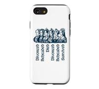 Custodia per iPhone SE (2020) / 7/8 Destini delle sei mogli di Enrico VIII Navy Print
