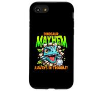 Custodia per iPhone SE (2020) / 7/8 Dinosaur Mayhem: divertente, sempre nei guai